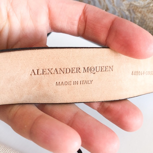 Alexander McQueen Black Embellished WaistBelt - Picture 6 of 11